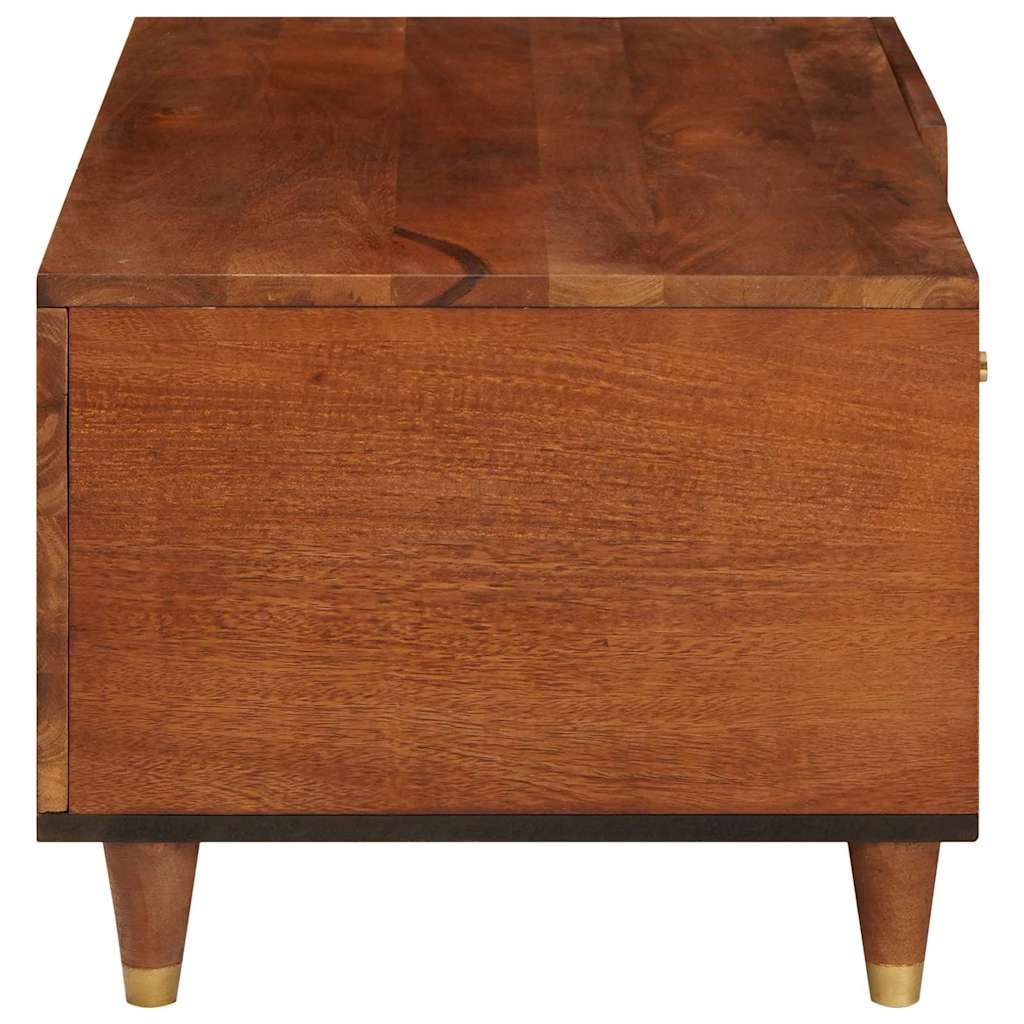Coffee Tables Brown 80 x 50 x 40 cm Cane and solid mango wood